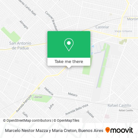 Marcelo Nestor Mazza y Maria Creton map