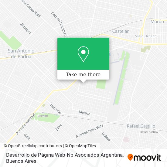 Desarrollo de Página Web-Nb Asociados Argentina map