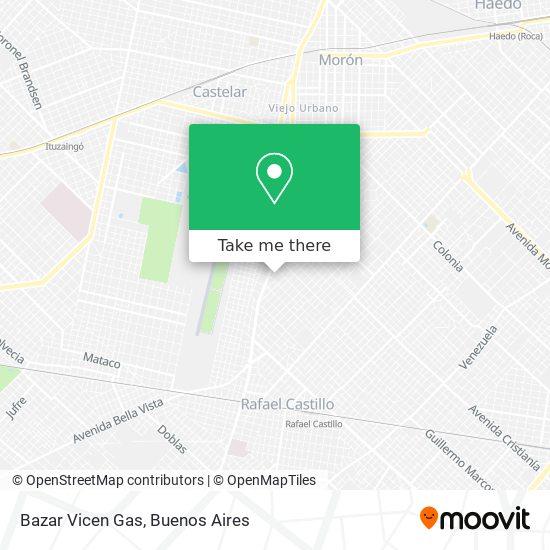 Bazar Vicen Gas map