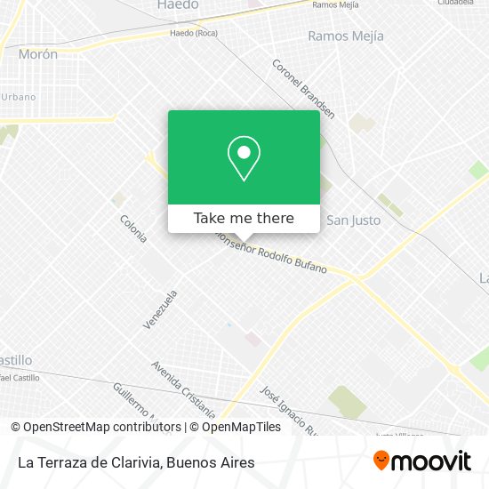 Mapa de La Terraza de Clarivia