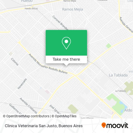 Mapa de Clinica Veterinaria San Justo