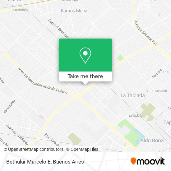 Bethular Marcelo E map