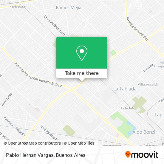 Pablo Hernan Vargas map