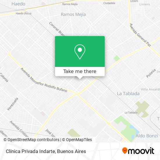 Clínica Privada Indarte map