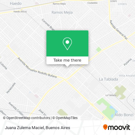 Juana Zulema Maciel map