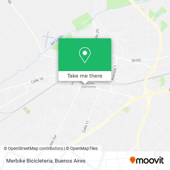 Mapa de Merbike Bicicleteria