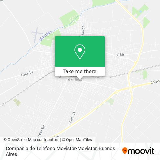 Compañía de Telefono Movistar-Movistar map