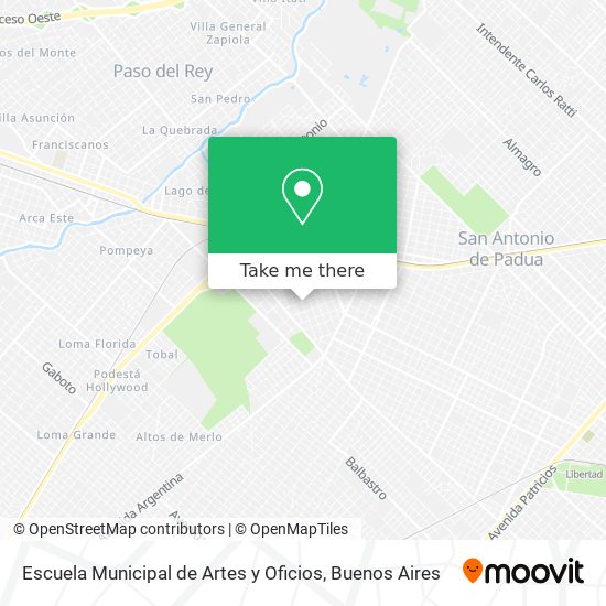 Mapa de Escuela Municipal de Artes y Oficios