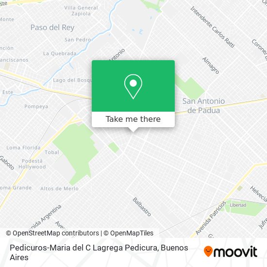 Pedicuros-Maria del C Lagrega Pedicura map