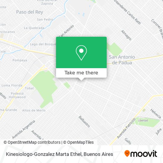 Kinesiologo-Gonzalez Marta Ethel map
