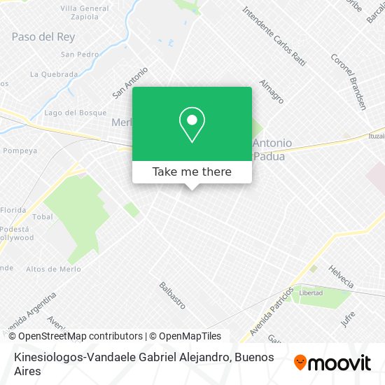 Kinesiologos-Vandaele Gabriel Alejandro map