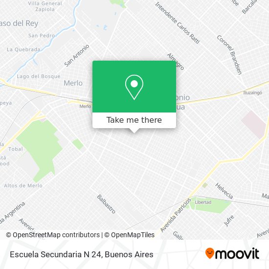 Mapa de Escuela Secundaria N 24