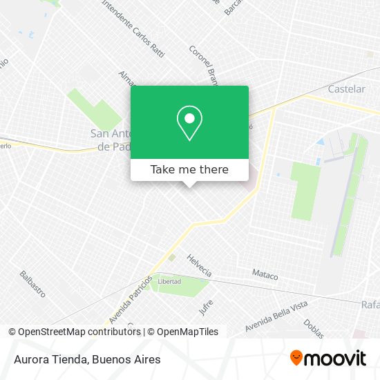 Aurora Tienda map