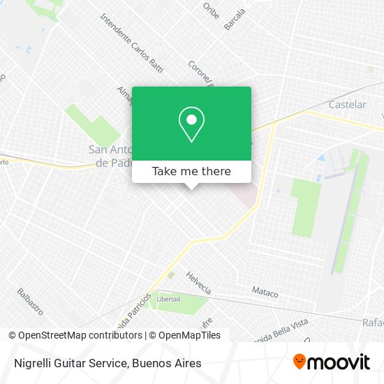 Nigrelli Guitar Service map