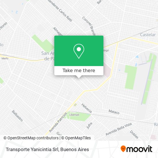 Transporte Yanicintia Srl map