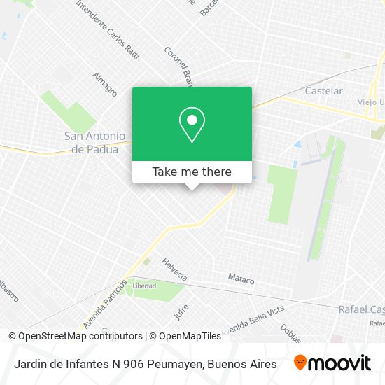 Mapa de Jardin de Infantes N 906 Peumayen