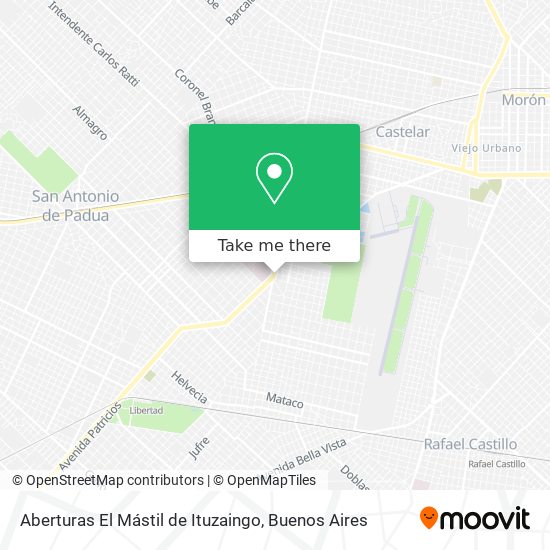 Aberturas El Mástil de Ituzaingo map