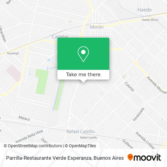 Mapa de Parrilla-Restaurante Verde Esperanza