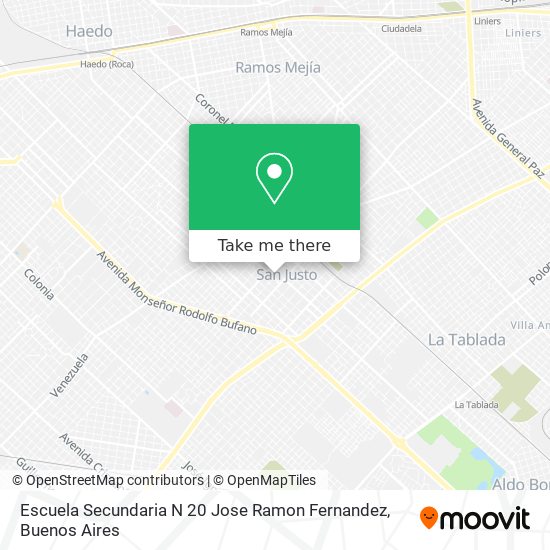 Escuela Secundaria N 20 Jose Ramon Fernandez map