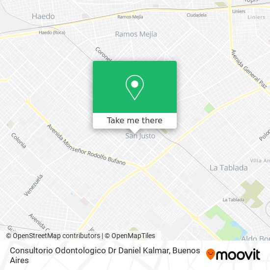 Mapa de Consultorio Odontologico Dr Daniel Kalmar