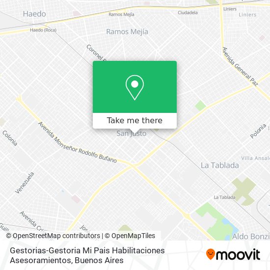 Gestorias-Gestoria Mi Pais Habilitaciones Asesoramientos map
