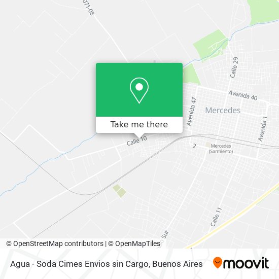 Agua - Soda Cimes Envios sin Cargo map