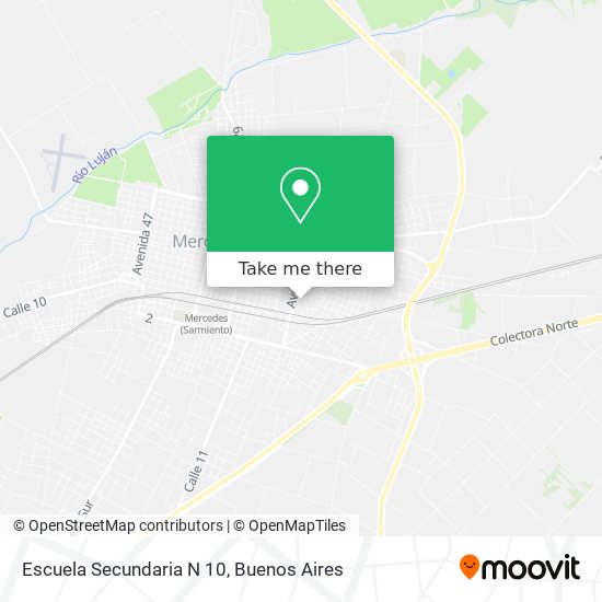 Mapa de Escuela Secundaria N 10