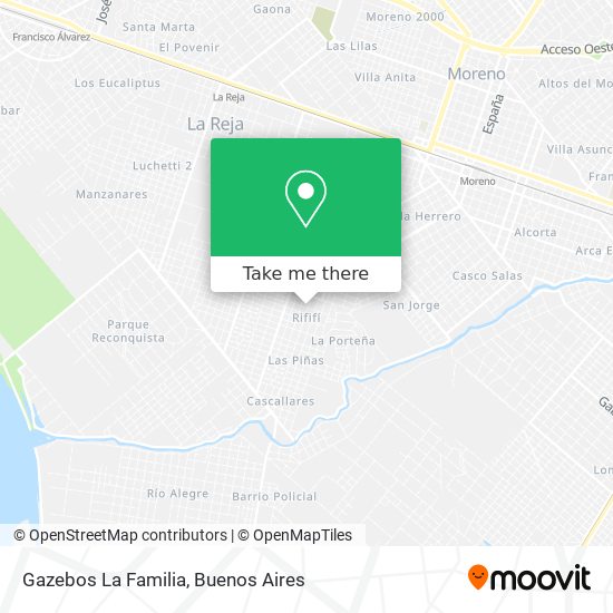 Mapa de Gazebos La Familia