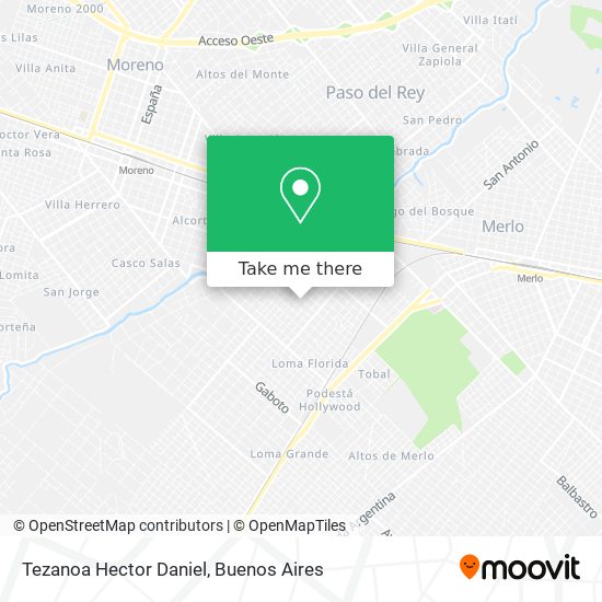 Tezanoa Hector Daniel map