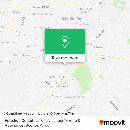 Estudios Contables-Villavicencio Tezeira & Asociados map