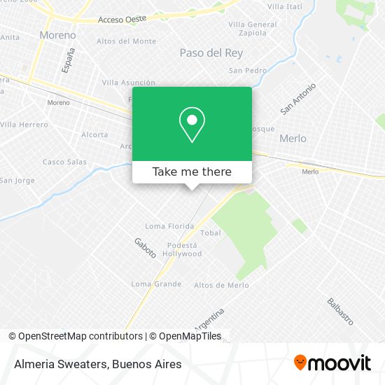 Almeria Sweaters map