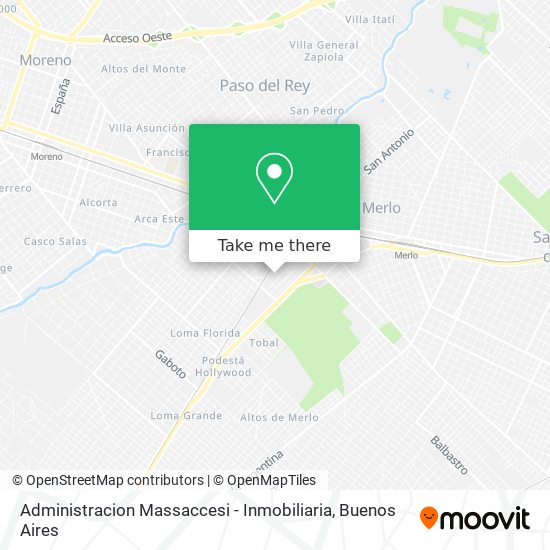 Administracion Massaccesi - Inmobiliaria map