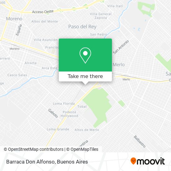 Mapa de Barraca Don Alfonso