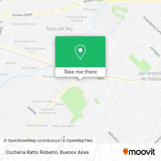 Cocheria Ratto Roberto map