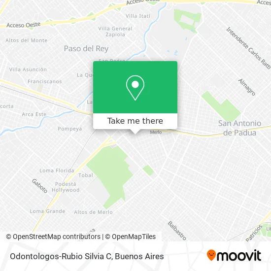 Odontologos-Rubio Silvia C map