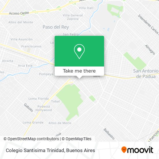 Mapa de Colegio Santisima Trinidad