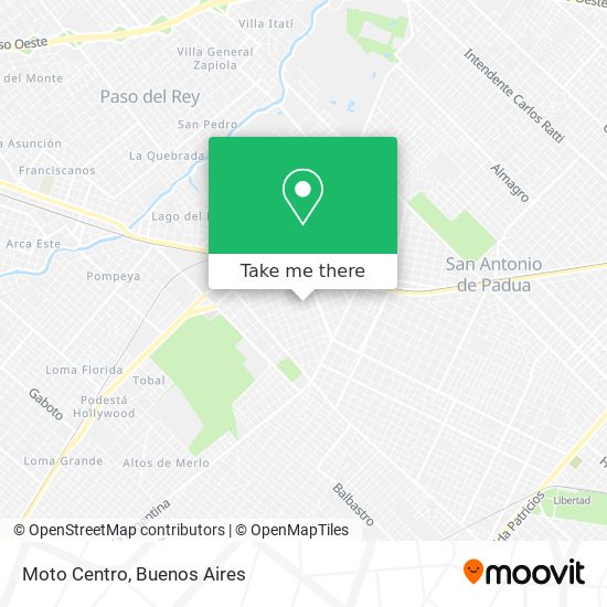 Moto Centro map