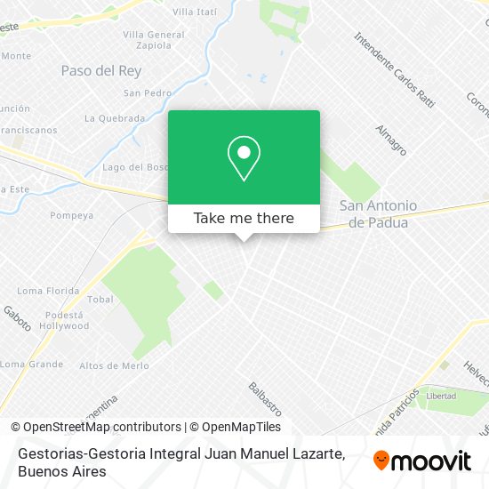 Mapa de Gestorias-Gestoria Integral Juan Manuel Lazarte