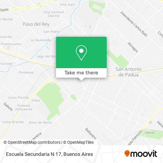 Escuela Secundaria N 17 map