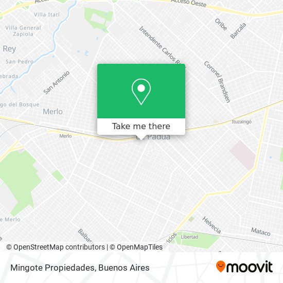 Mingote Propiedades map