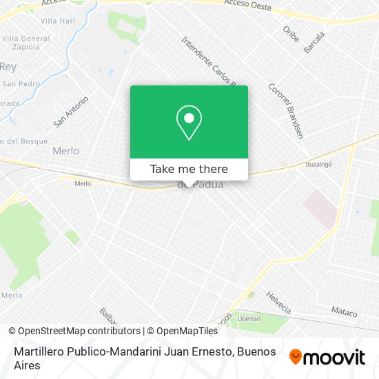 Mapa de Martillero Publico-Mandarini Juan Ernesto