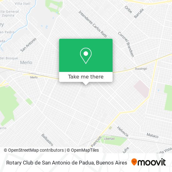 Rotary Club de San Antonio de Padua map