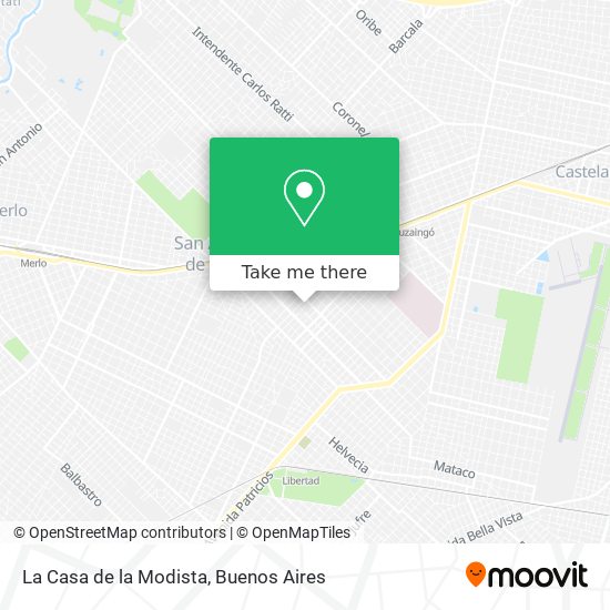 Mapa de La Casa de la Modista