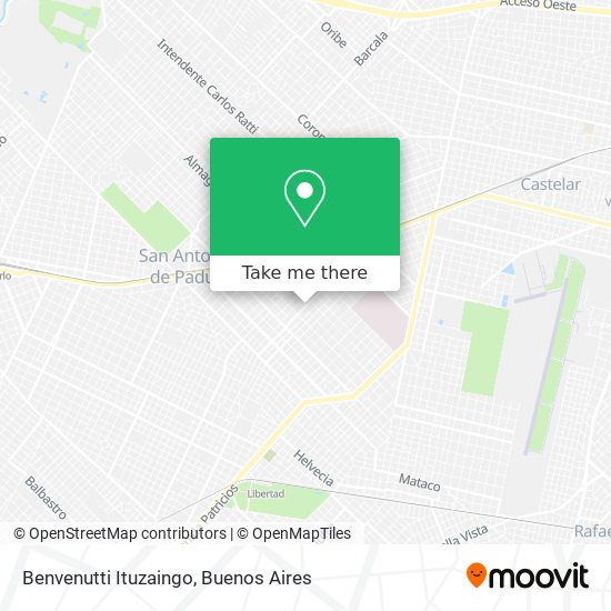 Benvenutti Ituzaingo map