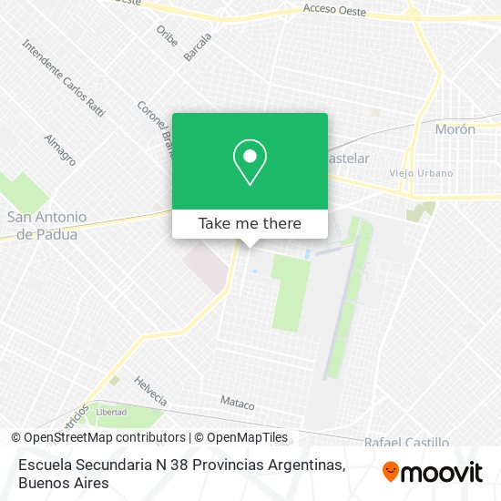 Escuela Secundaria N 38 Provincias Argentinas map