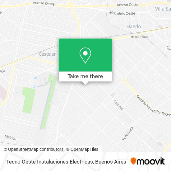 Tecno Oeste Instalaciones Electricas map