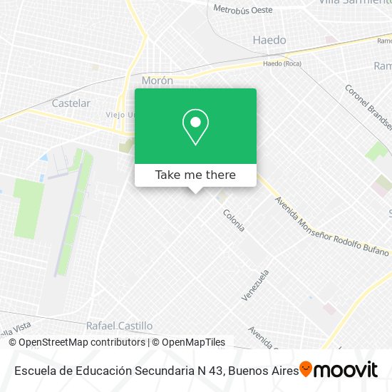 Escuela de Educación Secundaria N 43 map