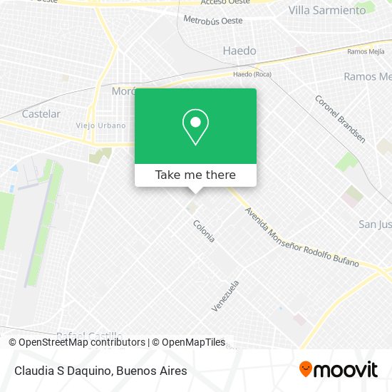 Claudia S Daquino map