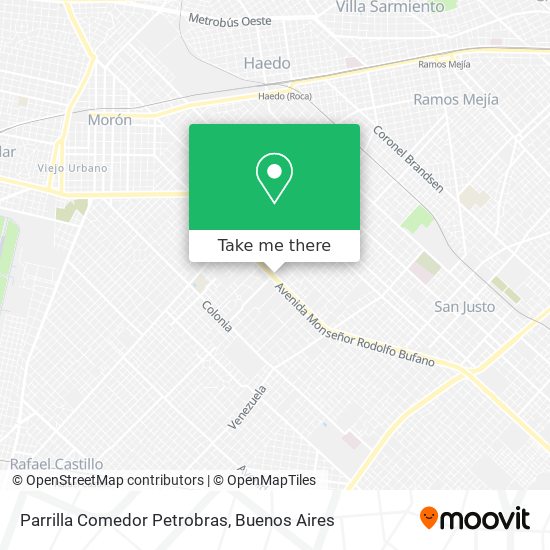 Parrilla Comedor Petrobras map