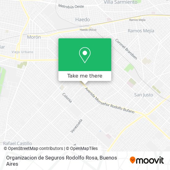 Organizacion de Seguros Rodolfo Rosa map